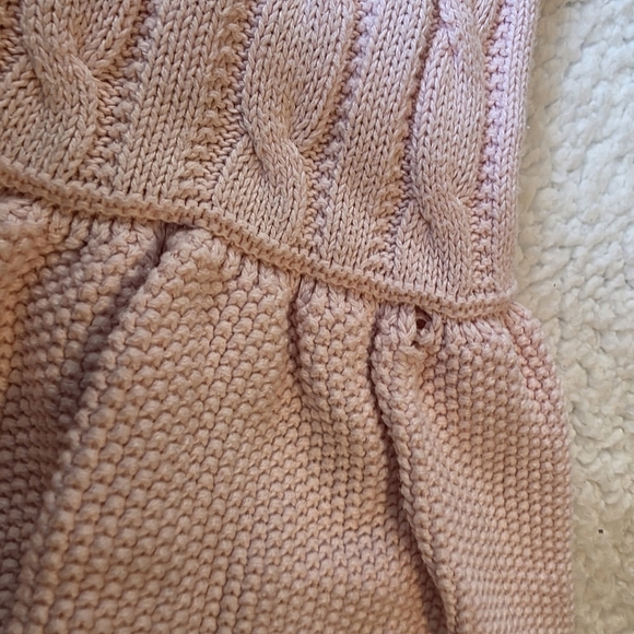 Polo Ralph Lauren pink knit babydoll short sleeve dress - Picture 2 of 4